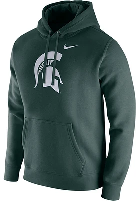 Nike Michigan State Spartans Mens Green Club Design Long Sleeve Hoodie