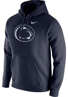 Nike Penn State Nittany Lions Mens Navy Blue Club Graphic Long Sleeve Hoodie