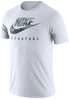 Nike Michigan State Spartans White Futura Design Short Sleeve T Shirt