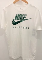 Nike Michigan State Spartans White Futura Design Short Sleeve T Shirt