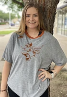 Nike Texas Longhorns Grey Tri Blend Short Sleeve Fashion T Shirt