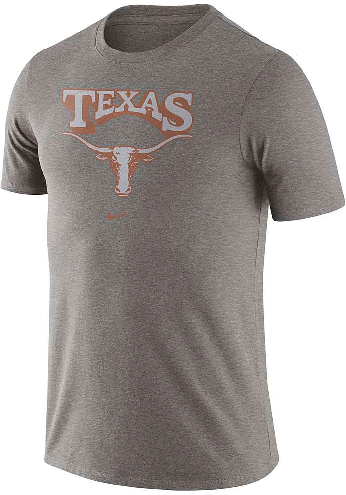 Nike Texas Longhorns Grey Triblend Old School Short Sleeve Fashion T Shirt