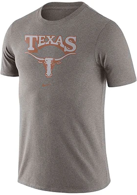 Nike Texas Longhorns Grey Triblend Old School Short Sleeve Fashion T Shirt