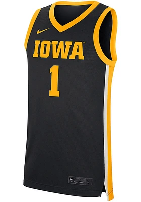 Nike Iowa Hawkeyes Black Replica Road Jersey