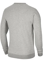 Nike Penn State Nittany Lions Mens Grey Twil Club Fleece Long Sleeve Crew Sweatshirt
