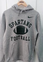 Nike Michigan State Spartans Mens Grey Club Football Long Sleeve Hoodie