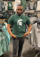 Nike Michigan State Spartans Green Asbury Logo Short Sleeve T Shirt