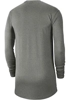 Nike Missouri Tigers Grey Textured Long Sleeve T Shirt