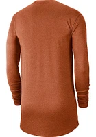 Nike Texas Longhorns Burnt Orange Textured Long Sleeve T Shirt
