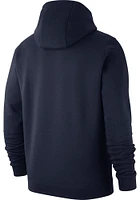 Nike Michigan Wolverines Mens Navy Blue Club Basketball Long Sleeve Hoodie