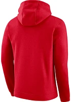 Nike Ohio State Buckeyes Mens Red Arch Name Long Sleeve Hoodie