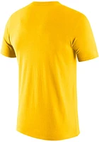 Nike Michigan Wolverines Yellow Essential Logo Short Sleeve T Shirt