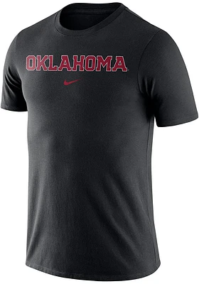 Nike Oklahoma Sooners Essential Wordmark Short Sleeve T Shirt