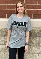 Nike Purdue Boilermakers Essential Wordmark Short Sleeve T Shirt