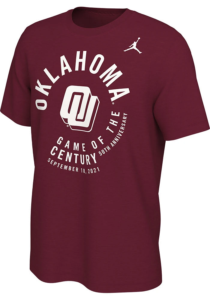 Nike Oklahoma Sooners Crimson Game Of The Century Short Sleeve T Shirt