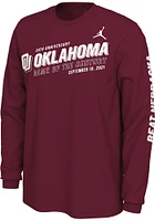 Nike Oklahoma Sooners Crimson Game Of The Century Long Sleeve T Shirt