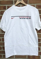 Nike Ohio State Buckeyes White Icon Word Short Sleeve T Shirt