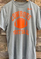 Nike Oklahoma State Cowboys Grey Football Legend Short Sleeve T Shirt
