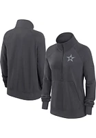 Nike Dallas Cowboys Womens Grey Premium Qtr Zip Pullover