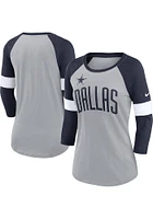 Nike Dallas Cowboys Womens Grey Football Pride LS Tee