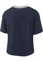 Nike Dallas Cowboys Womens Navy Blue Football Fan High Short Sleeve T-Shirt