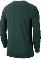 Nike Michigan State Spartans Green Team Issued Long Sleeve T Shirt