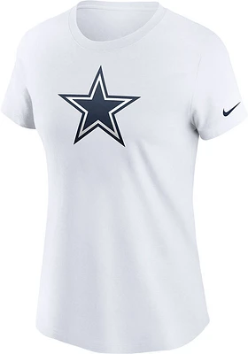 Nike Dallas Cowboys Womens White Primetime Short Sleeve T-Shirt