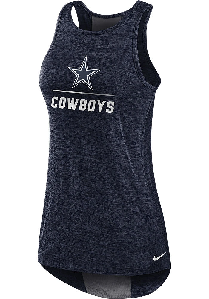 Nike Dallas Cowboys Womens Navy Blue Primetime Tank Top