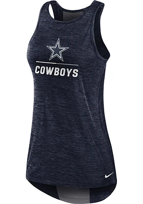 Nike Dallas Cowboys Womens Navy Blue Primetime Tank Top