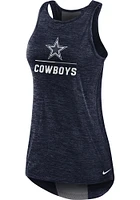 Nike Dallas Cowboys Womens Navy Blue Primetime Tank Top