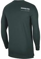 Nike Michigan State Spartans Green DriFIT UV Coach Long Sleeve T-Shirt