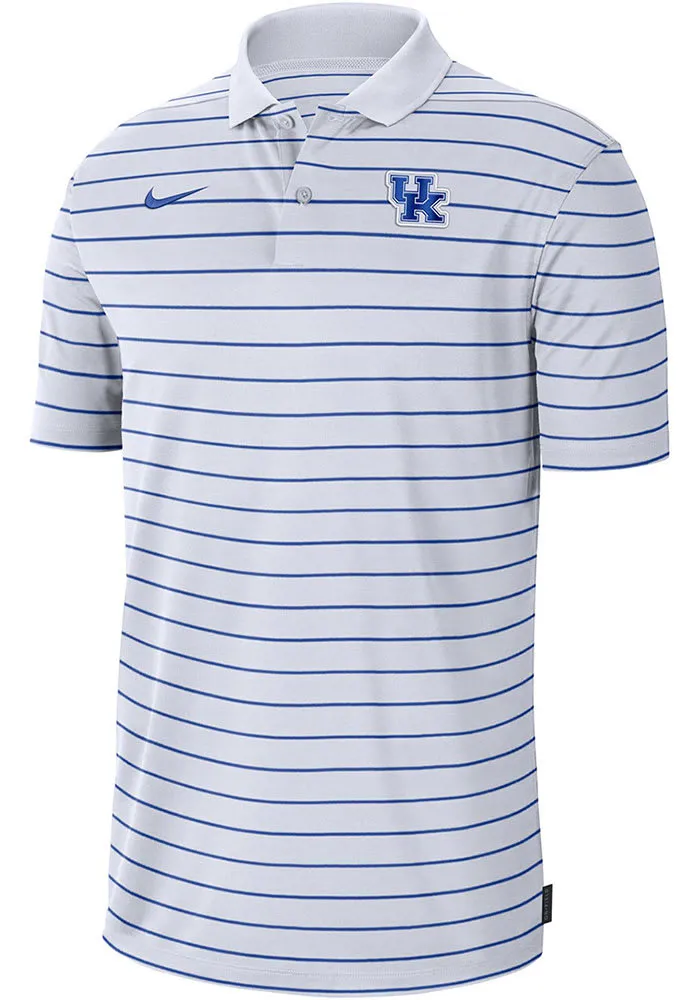 Nike Kentucky Wildcats Mens DriFIT Victory Stripe Short Sleeve Polo