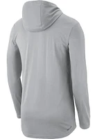 Nike Michigan State Spartans Mens Grey DriFIT Long Sleeve Tee Hoodie