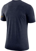 Nike West Virginia Mountaineers Navy Blue College Triblend Short Sleeve Fashion T Shirt
