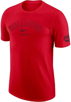 Nike Georgia Bulldogs Red DriFIT DNA Short Sleeve T Shirt