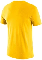 Nike Michigan Wolverines Yellow Essential Futura Short Sleeve T Shirt