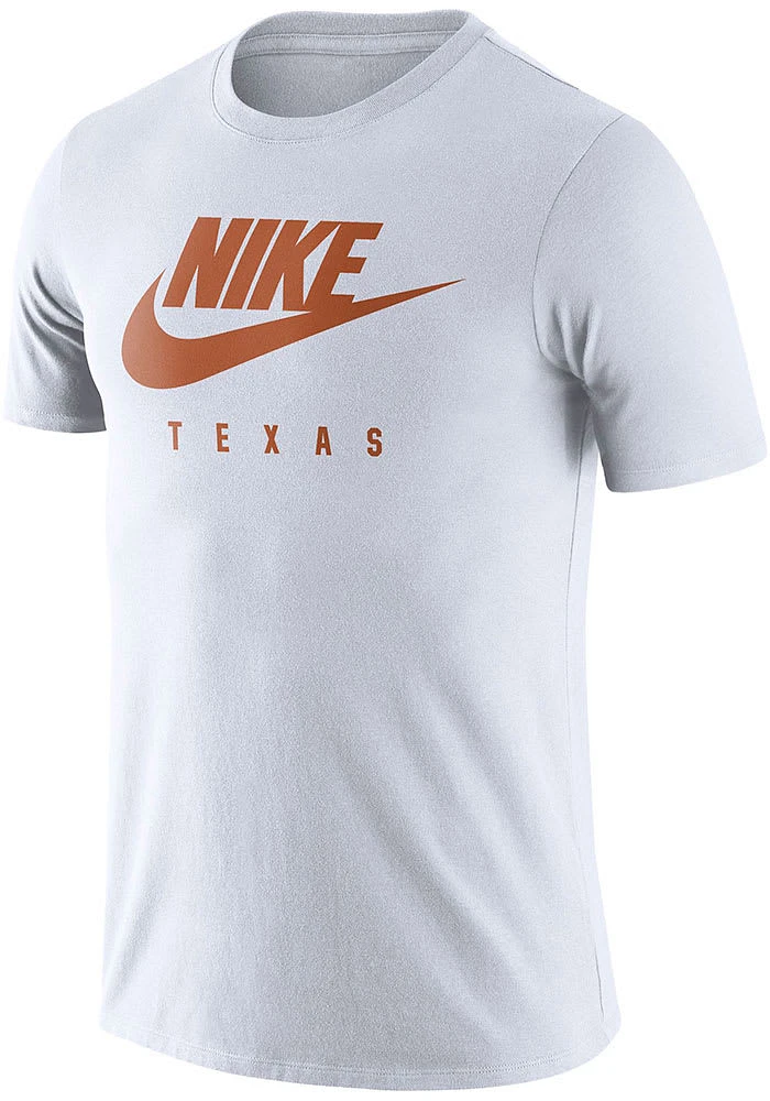 Nike Texas Longhorns White Essential Futura Short Sleeve T Shirt