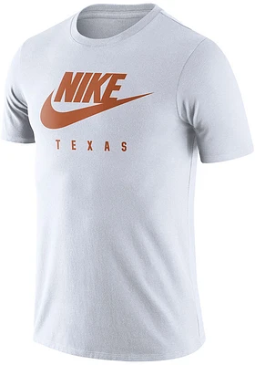 Nike Texas Longhorns White Essential Futura Short Sleeve T Shirt