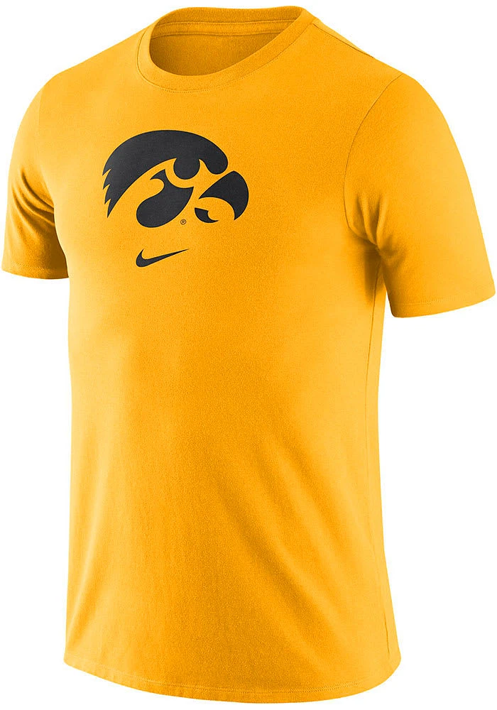 Nike Iowa Hawkeyes Gold Essential Logo Short Sleeve T Shirt