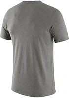 Nike Michigan Wolverines Grey Triblend Old School Logo Short Sleeve Fashion T Shirt