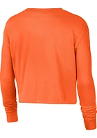Nike Oklahoma State Cowboys Womens Orange Crop LS Tee