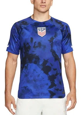 USMNT Mens Nike Replica Soccer Away Stadium Jersey - Blue
