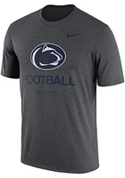 Nike Penn State Nittany Lions Charcoal Legend Football Short Sleeve T Shirt
