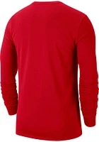 Nike Ohio State Buckeyes Red Team Issue Long Sleeve T Shirt