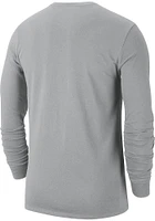 Nike Penn State Nittany Lions Grey Team Issue Long Sleeve T Shirt
