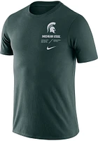 Nike Michigan State Spartans Team Issue Short Sleeve T Shirt