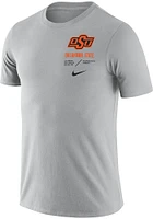 Nike Oklahoma State Cowboys Grey Team Issue Short Sleeve T Shirt