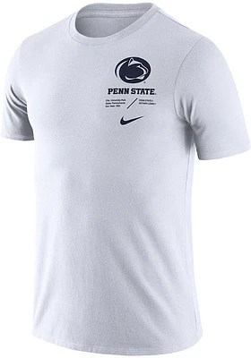 Nike Penn State Nittany Lions White Team Issue Short Sleeve T Shirt