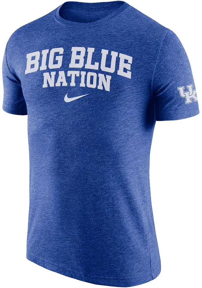 Nike Kentucky Wildcats Triblend Slogan Short Sleeve Fashion T Shirt