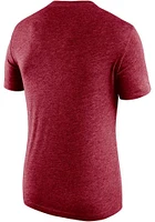 Nike Oklahoma Sooners Crimson Triblend Slogan Short Sleeve Fashion T Shirt
